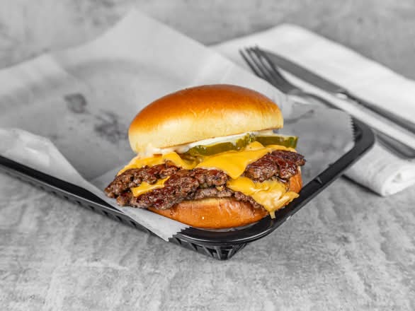 Double smash burger