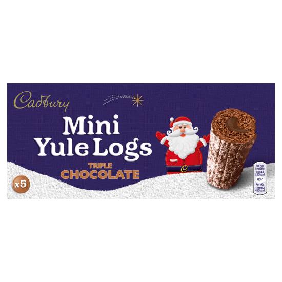 Cadbury Mini Yule Logs Triple Chocolate Cake (176g)