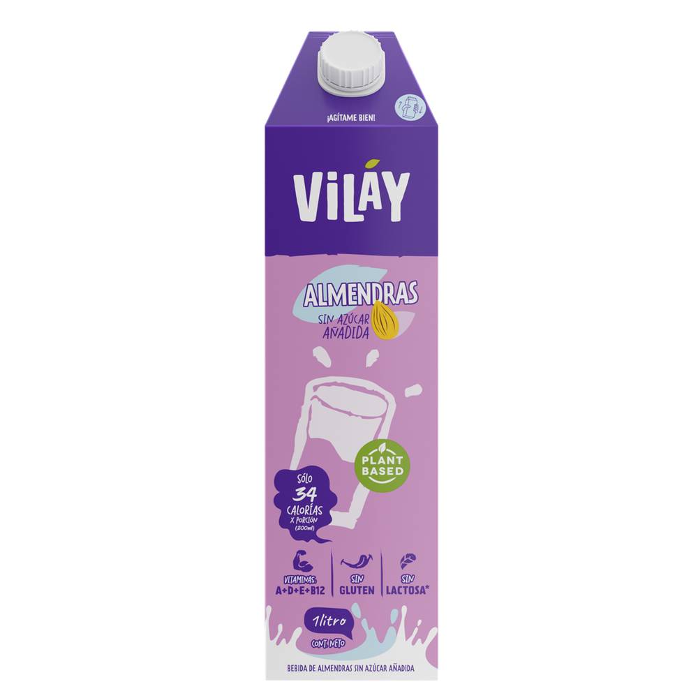 Vilay bebida almendra sin azúcar (caja 1 l)