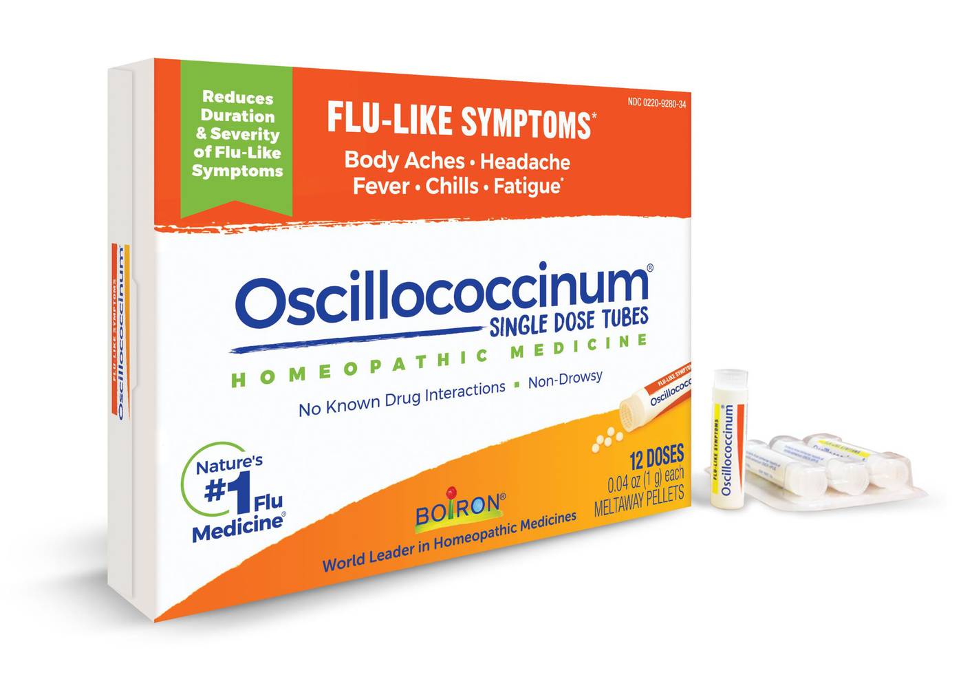 Boiron Oscillococcinum Homeopathic Medicine (0.04 oz, 12 ct)