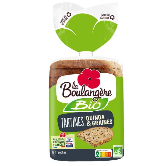 La Boulangère - Tartines bio quinoa et graines