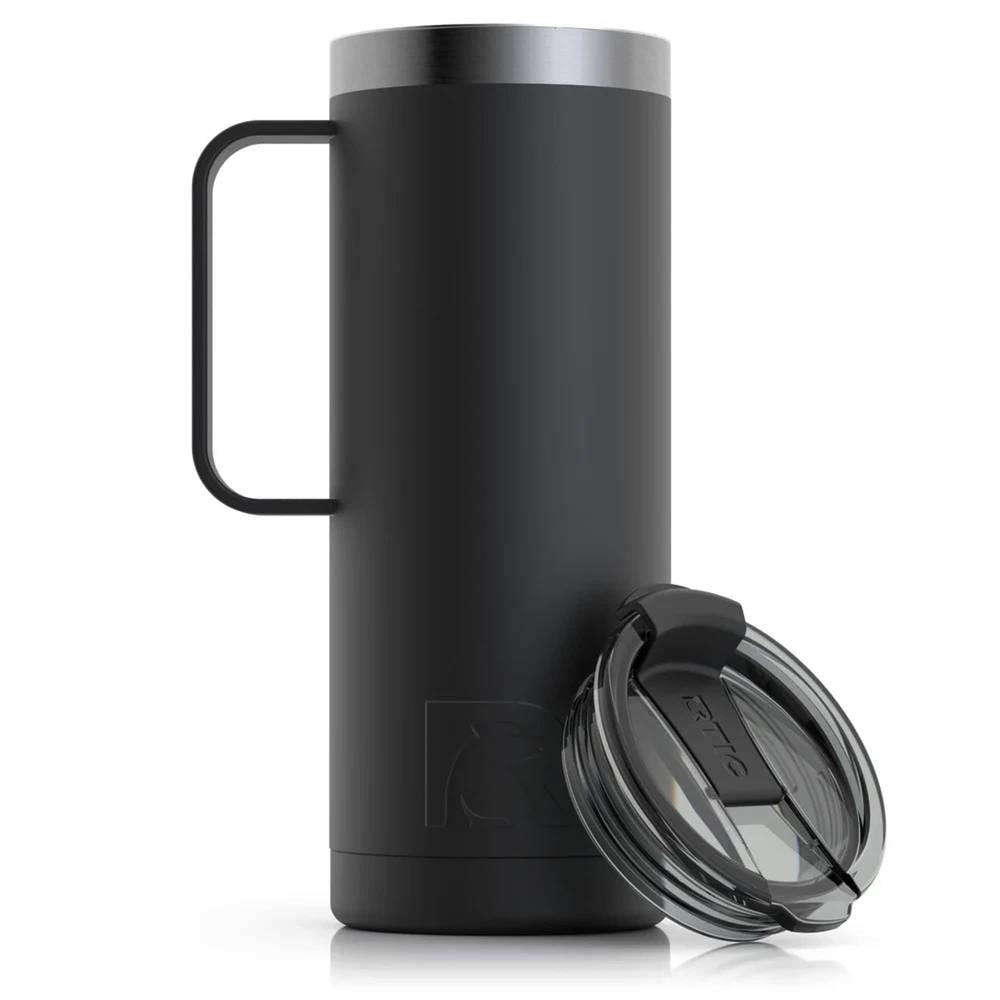 RTIC Outdoors 20-fl oz Stainless Steel Insulated Travel Mug- Black | 10000