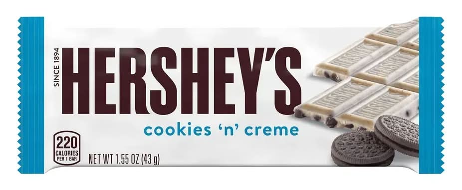 Hershey's Cookies N' Creme Candy Bar