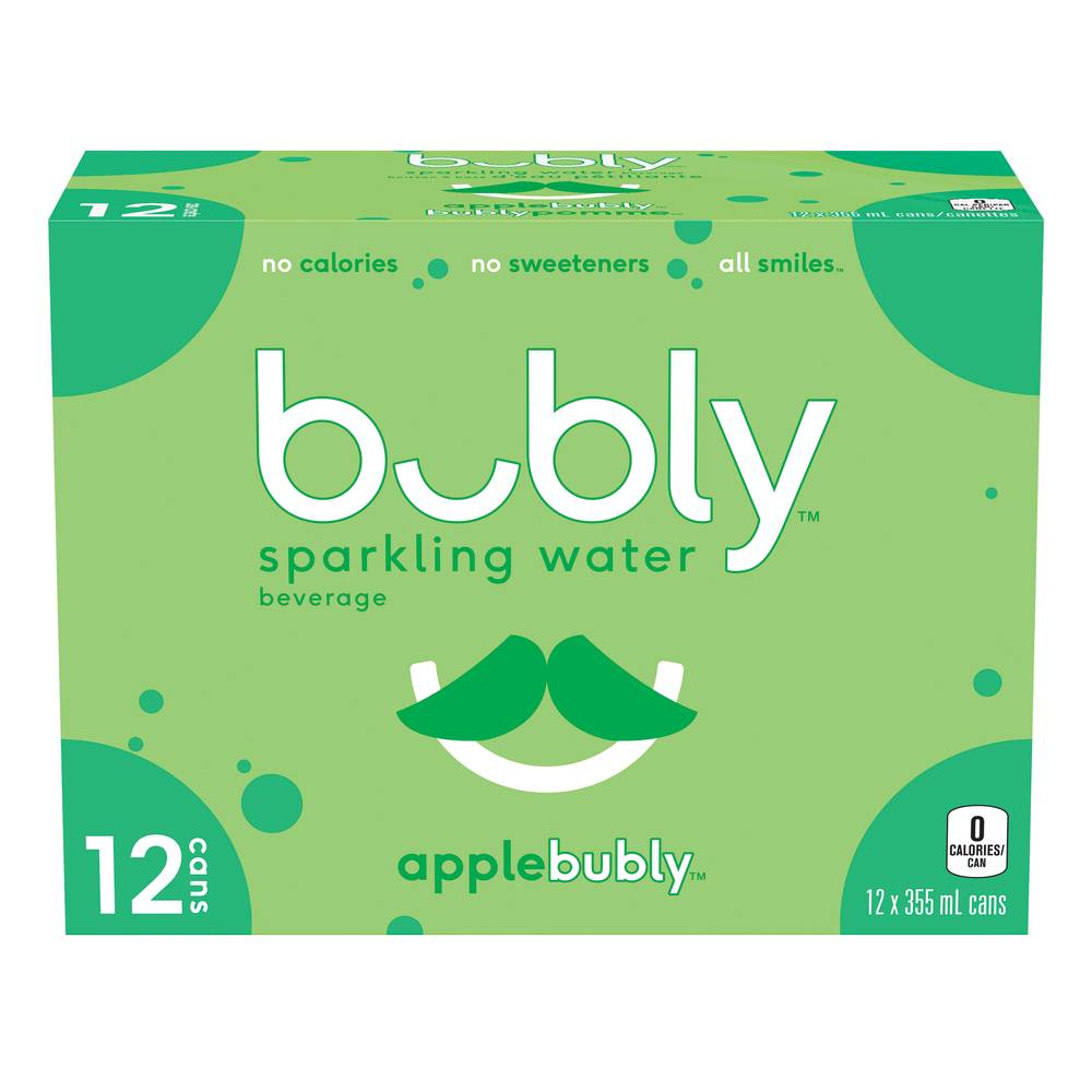 bubly Apple Sparkling Water (12 x 355 ml)