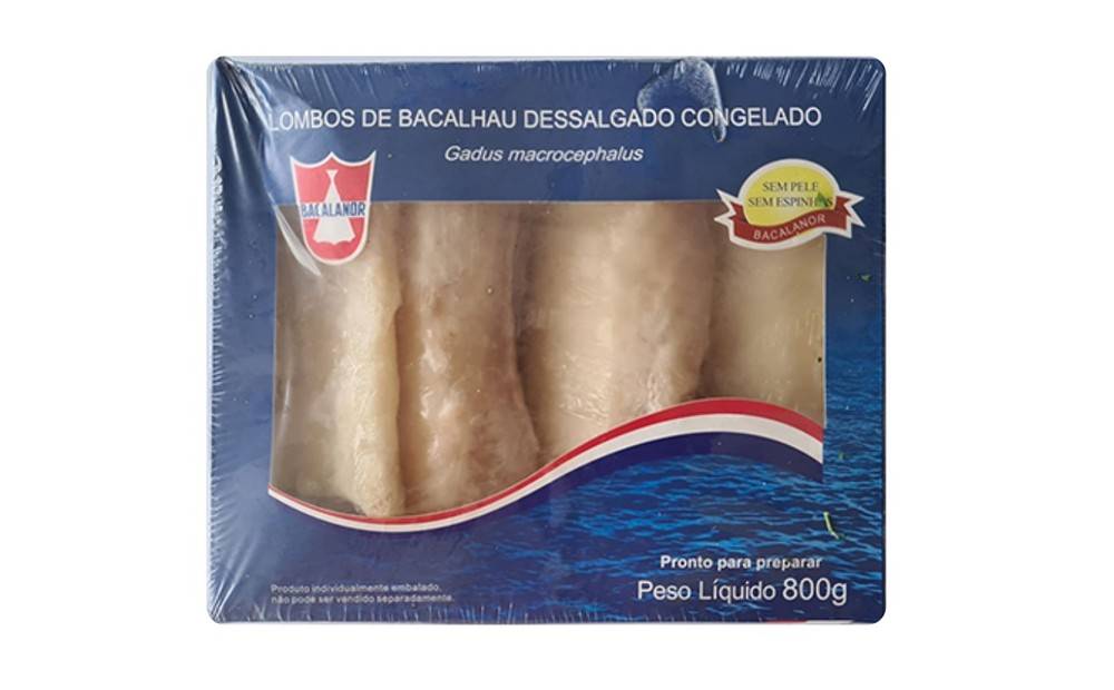 Bacalanor · Lombo de bacalhau dessalgado gadus macrocephalus congelado (800 g)