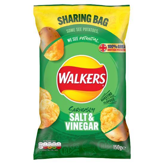 Walkers Salt & Vinegar Sharing Crisps