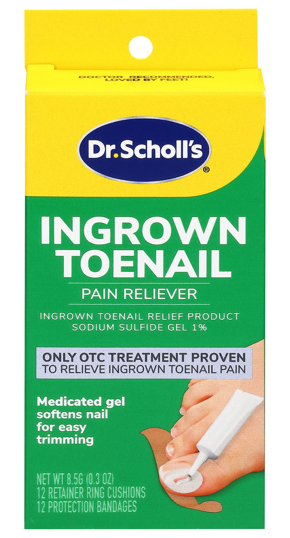 Dr. Scholl's Ingrown Toenail Pain Reliever Bandages (0.3 oz, 12 ct)