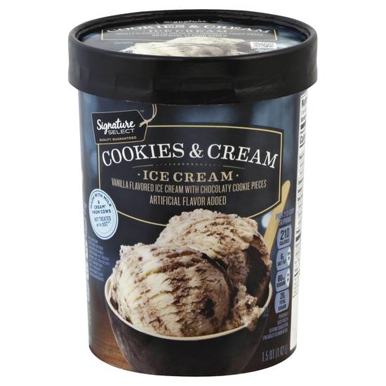 Signature Select Cookies & Cream Ice Cream