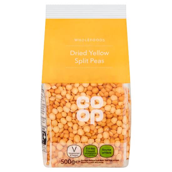 Co-Op Wholefoods Dried Yellow Split Peas 500g