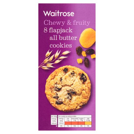 Waitrose Flapjack All Butter Cookies (8 ct)