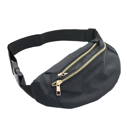 Make Market Adjustable Belt Bag, 13.5" x 0.79" x 6", Black