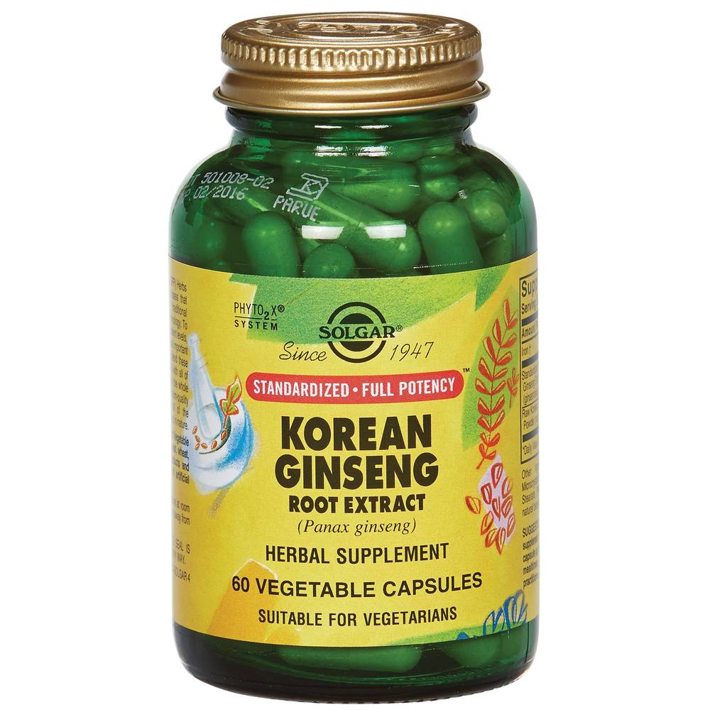 Solgar Korean Ginseng Root Extract Capsules (60 ct)