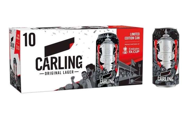 Carling Original Lager Beer 10 x 440ml Cans (376366)