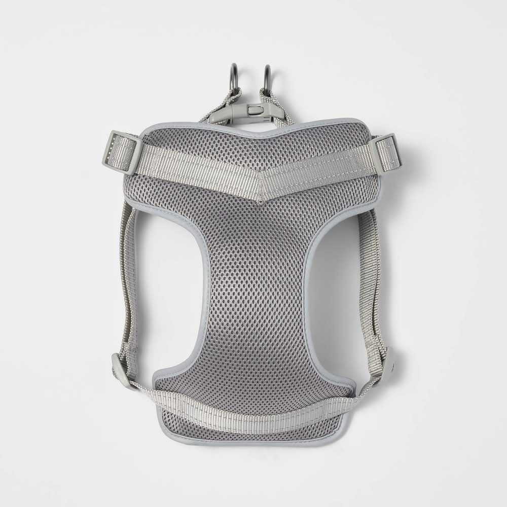 Boots & Barkley Reflective Basic Mesh Dog Harness, Gray