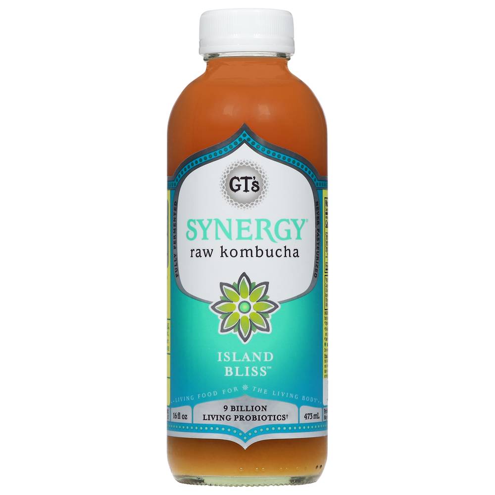 Gt's Synergy Island Bliss Kombucha (16 fl oz)