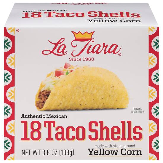 La Tiara Yellow Corn Taco Shells (18 ct)