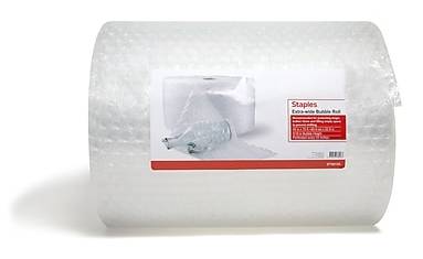 Staples 5/16 Bubble Roll, 24x75', Clear (ST59155)