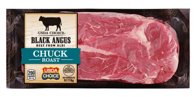 USDA Choice Black Angus Beef, Chuck Roast