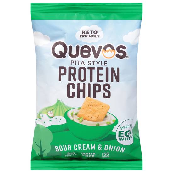 Quevos Sour Cream & Onion Protein Chips (sour cream & onion)