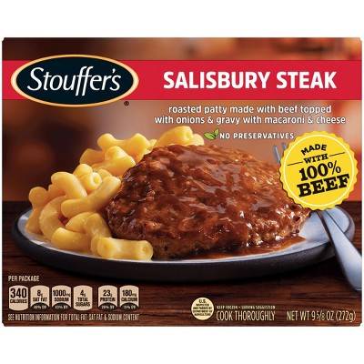 Stouffer's Salisbury Steak with Mac and Cheese Frozen Meal - 9.625oz