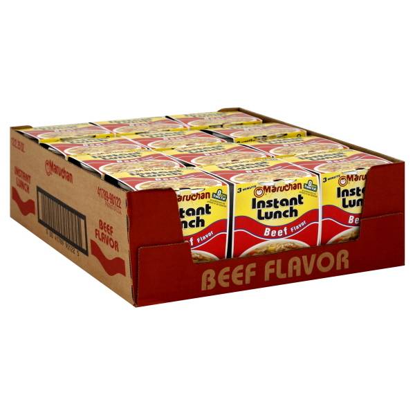 Maruchan Instant Lunch, Beef (2.25 oz, 12 ct)