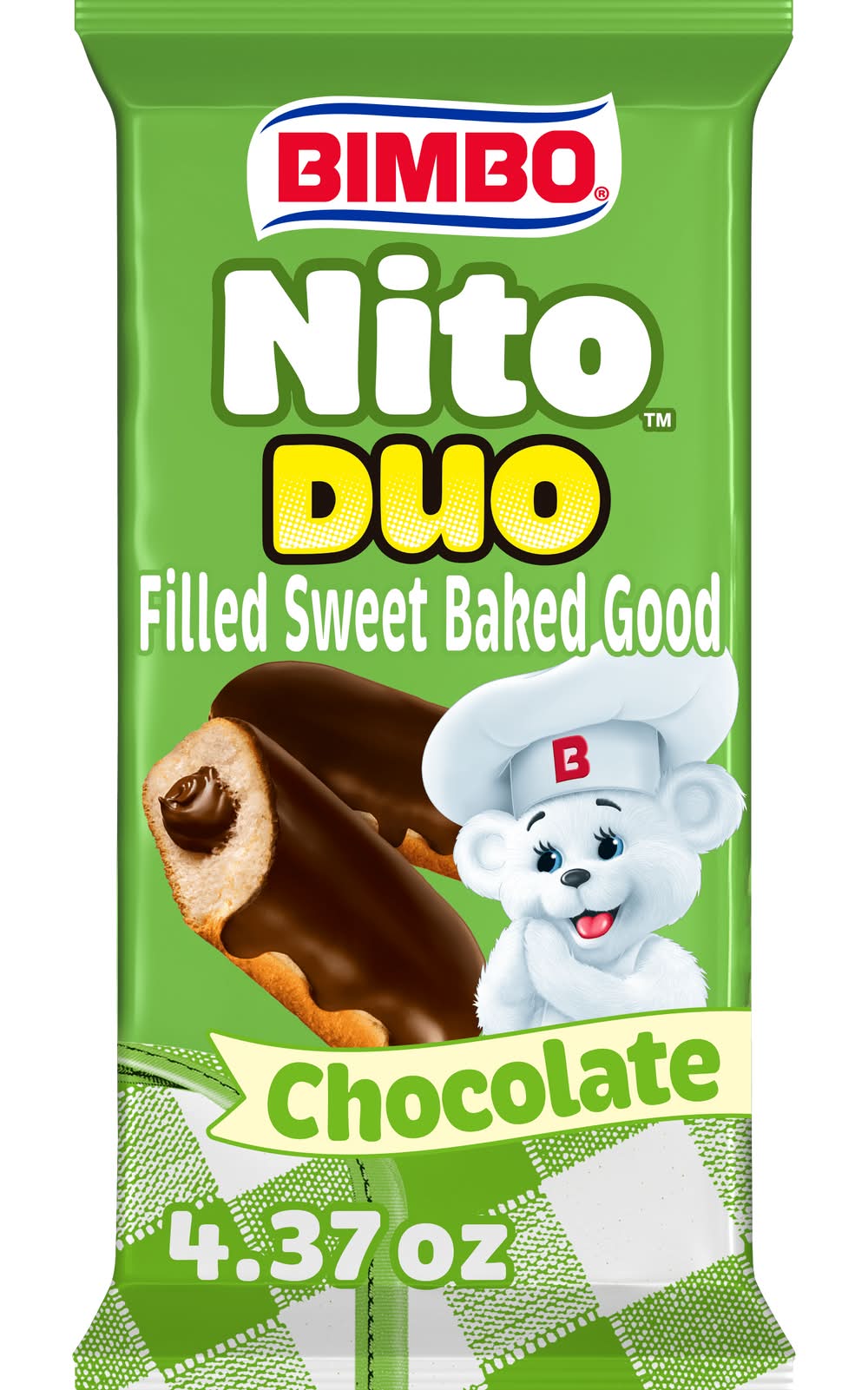 Bimbo Nito Duo Filled Pastry, Chocolate (4.37 oz, 2 ct)