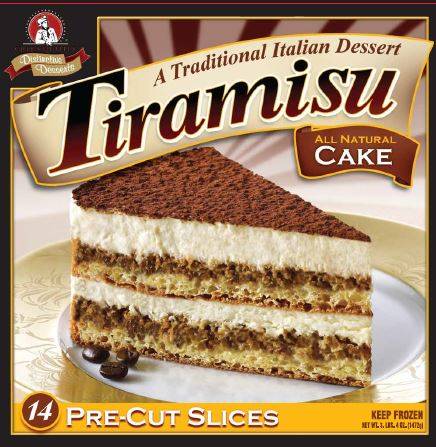 Frozen Chef's Quality - Tiramisu Cake - 14 slices