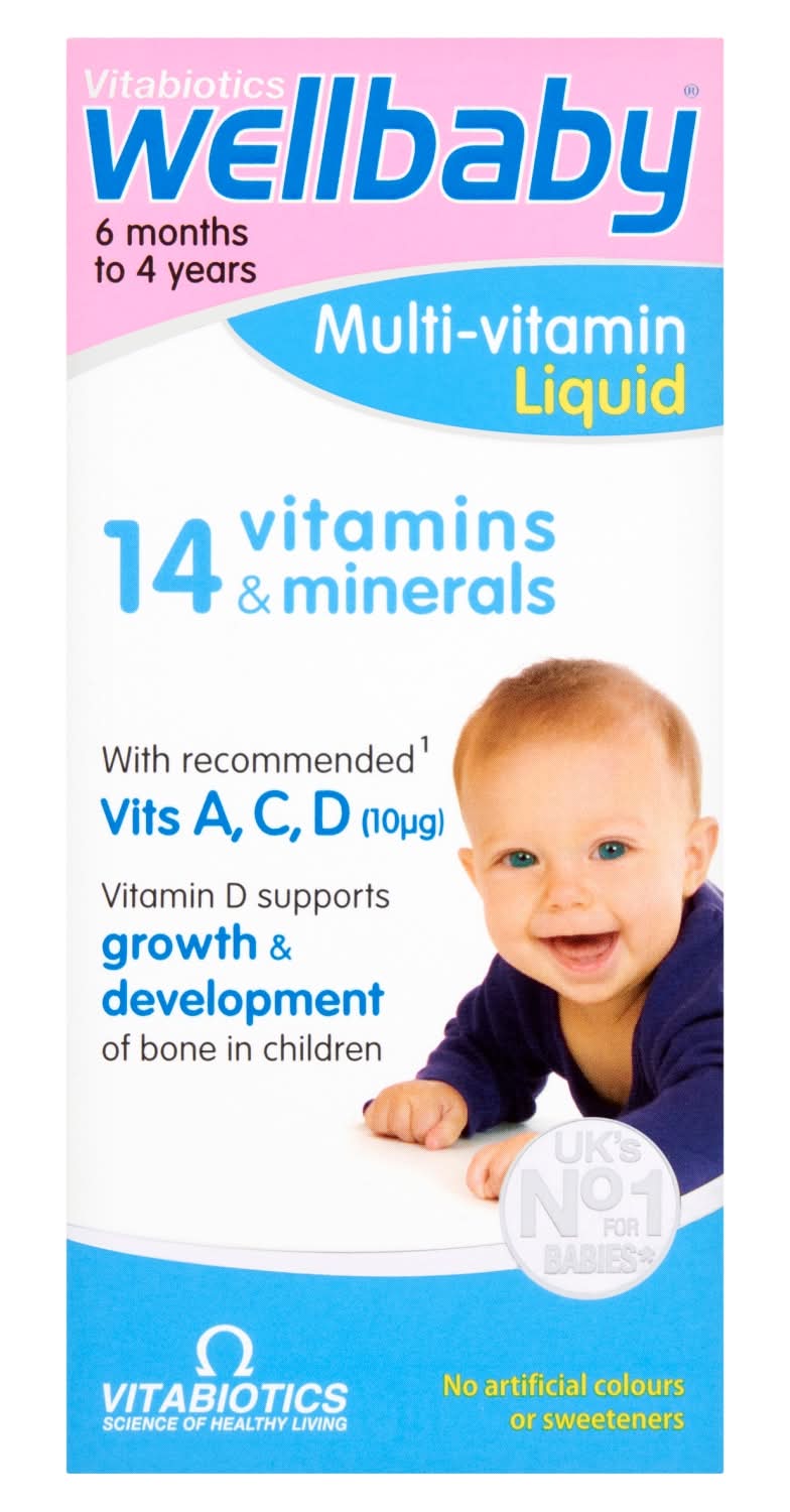 Vitabiotics Wellbaby Multi-Vitamin Liquid 6 Months To 4 Years (150ml)
