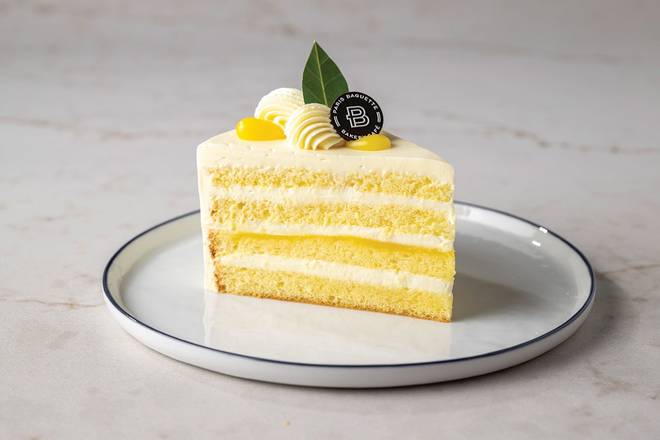 Lemon Citrus Layer Cake Slice