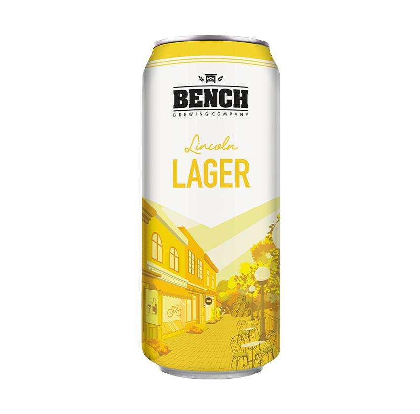 Bench Brewing Lincoln Lager (Can, 473ml)