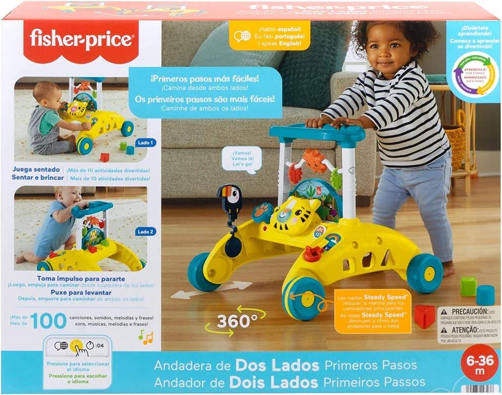 Fisher-price andadera de dos lados primeros pasos