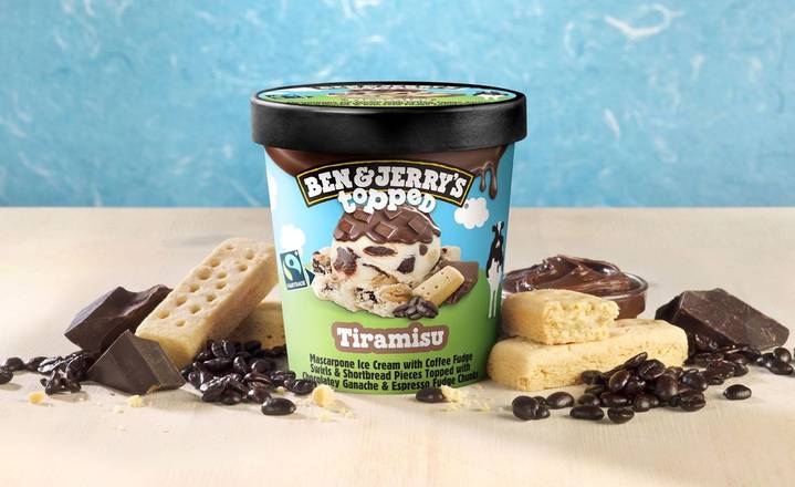 Ben & Jerry's Topped Tiramisu Ice Cream 458ml