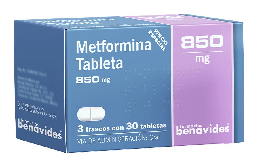 Almus · Metformina tabletas 850 mg (90 un)