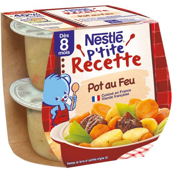 Nestlé - Petite recette pot au feu plat bébé dès 8 mois (2 pièces)