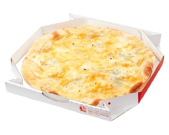 【234】ピッツァ・クワトロフォルマッジ Pizza Quattro Formaggi (Four Cheese Pizza) (White Sauce)