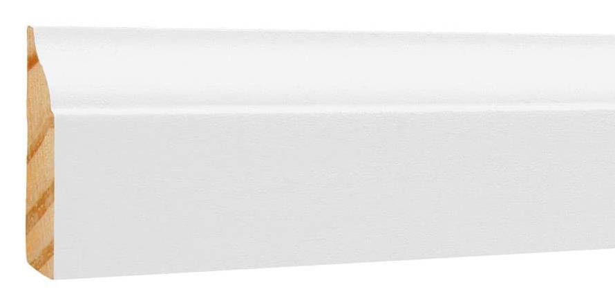 allen + roth 3/8-in x 1-1/4-in x 7-ft Painted Pine 947 Stop | 947 70 FJPWH