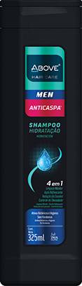 Above shampoo hidratação men 4 em 1 anticaspa (325 ml)
