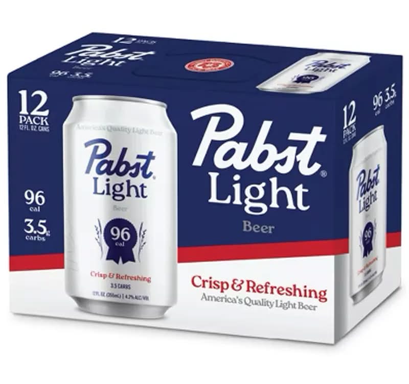 Pabst Light Beer - 12 Pack
