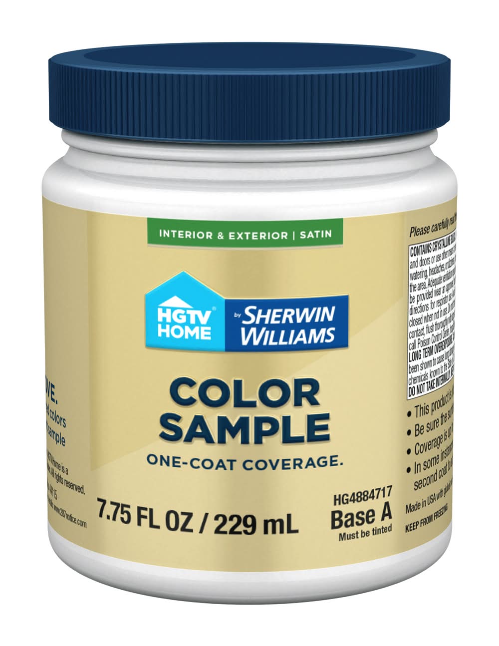 HGTV HOME by Sherwin-Williams Base Tintable Paint sample base ( Half-pint )