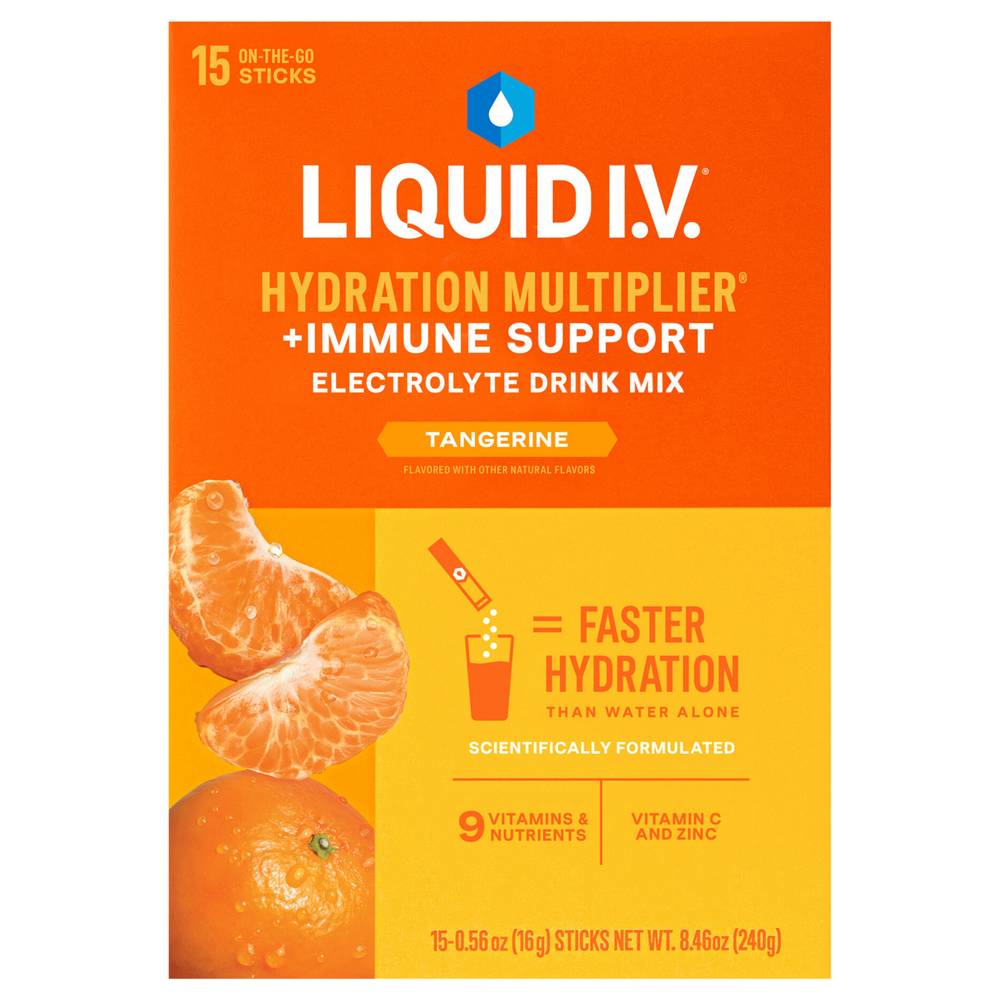 Liquid I.v. Tangerine Immune Support Drink Mix (15 ct, 8.4 oz)