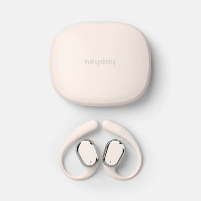 Heyday Open Ear Sport True Wireless Headphones, Stone White