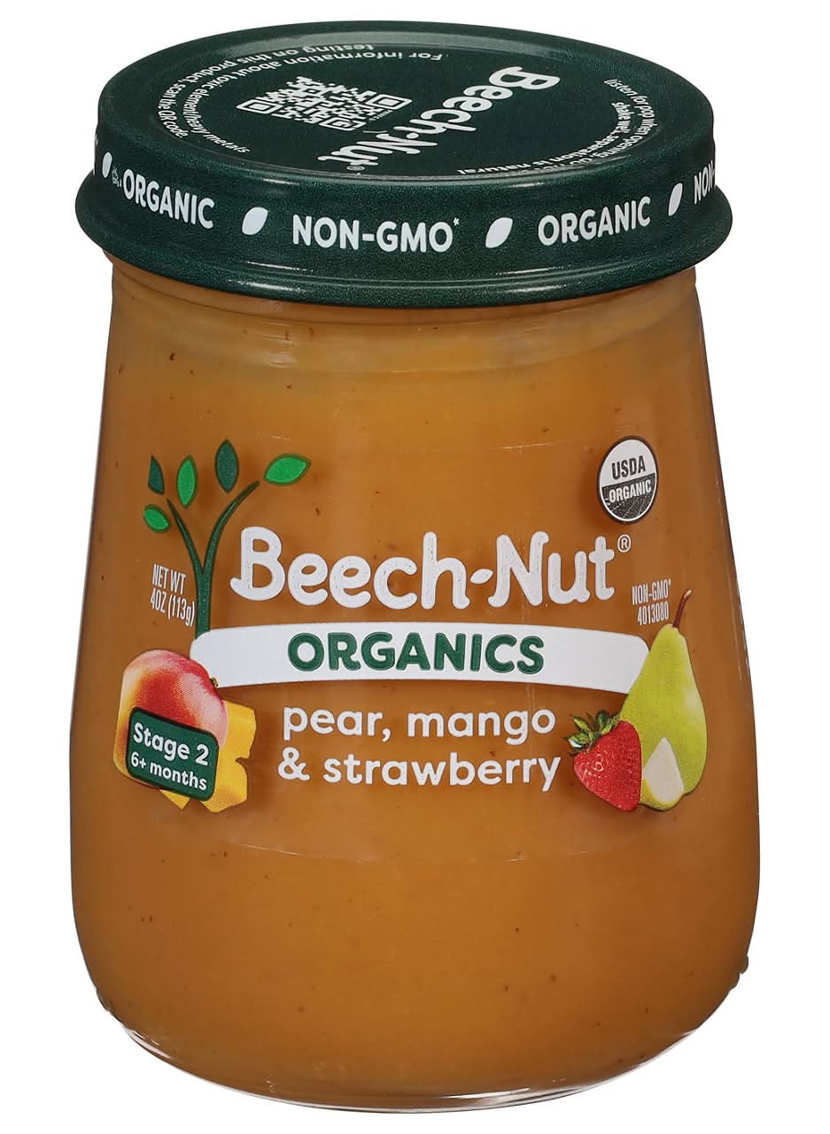 Beech-Nut Organics Stage 2 (6+ months) Pear Mango & Strawberry