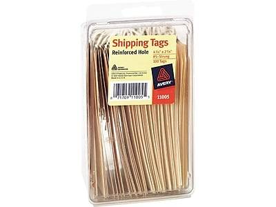 Avery Blank Shipping Tags (100ct) (4.75in/manila)