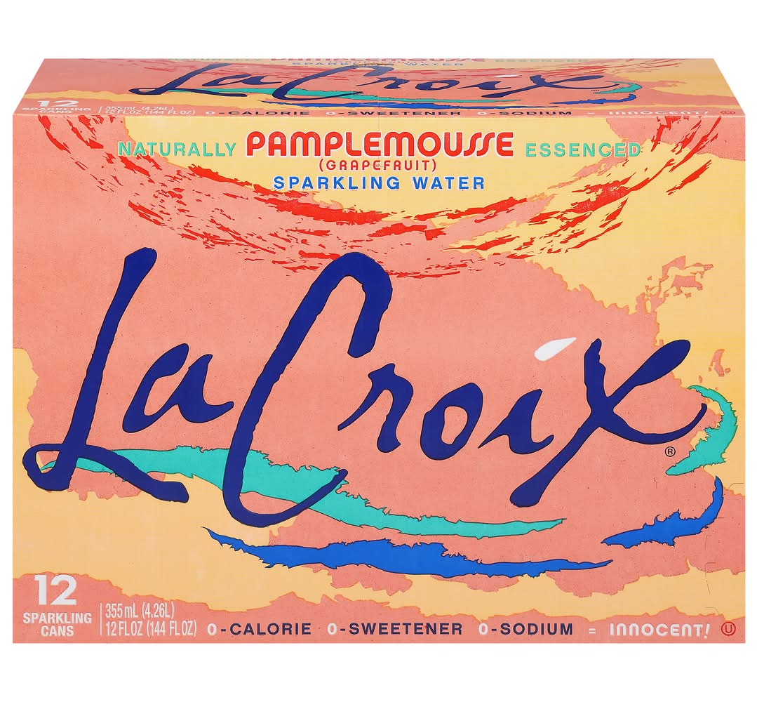 La Croix Flavored Sparkling Water, Pamplemousse (12 x 12 fl oz)