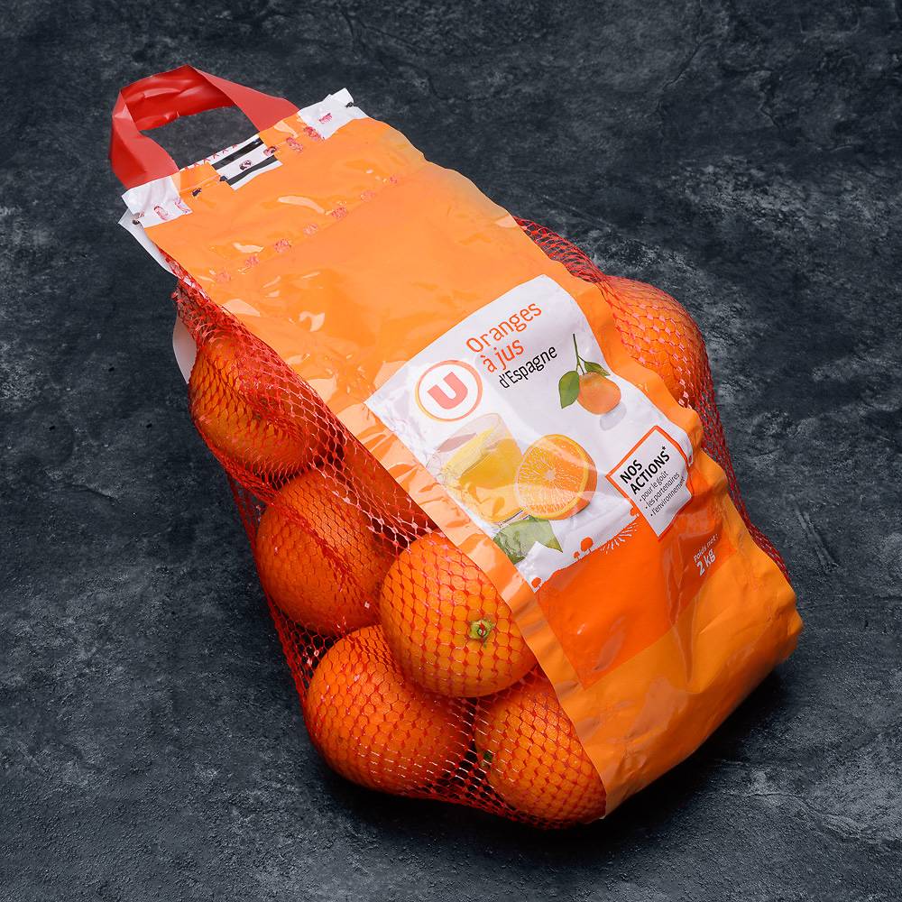 Les Produits U - U orange à jus salustiana calibre 6/7 catégorie 1 Espagne