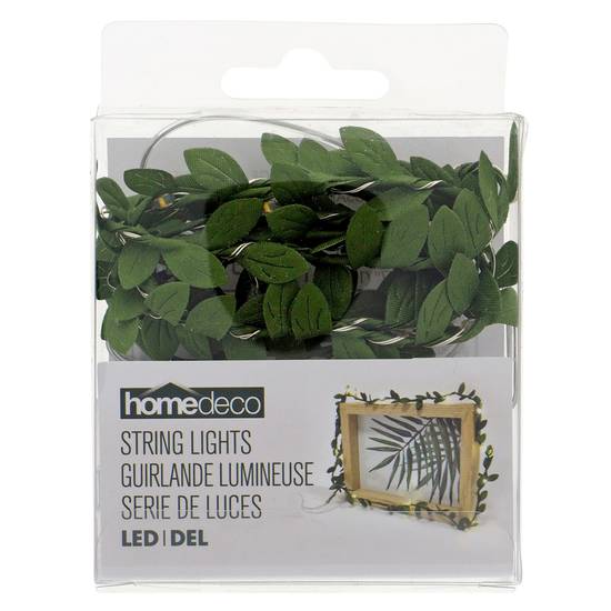 DECO LITE Led Leaves String Lights, 10Pc (120 cm)