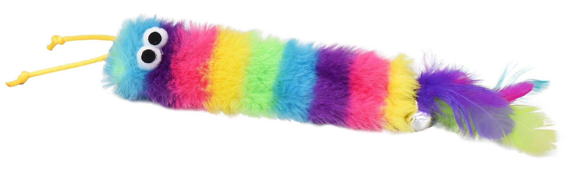 Multipet Rainbow Caterpillar Catnip Cat Toy