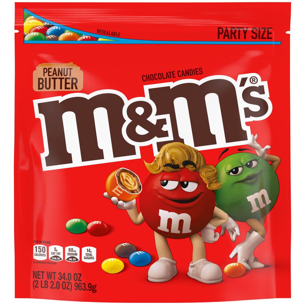 M&M's Peanut Butter Chocolate Candies Party Size