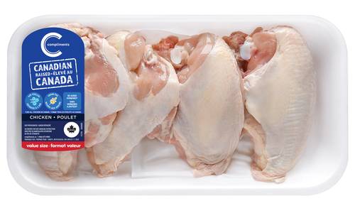 Compliments Chicken Breasts Bone-In Skin-On Value pack (1.2 kg)
