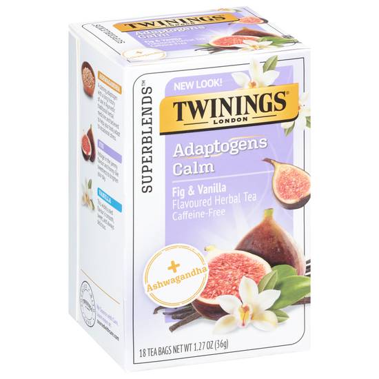 Twinings Caffeine Free Fig & Vanilla Herbal Tea (18 ct)